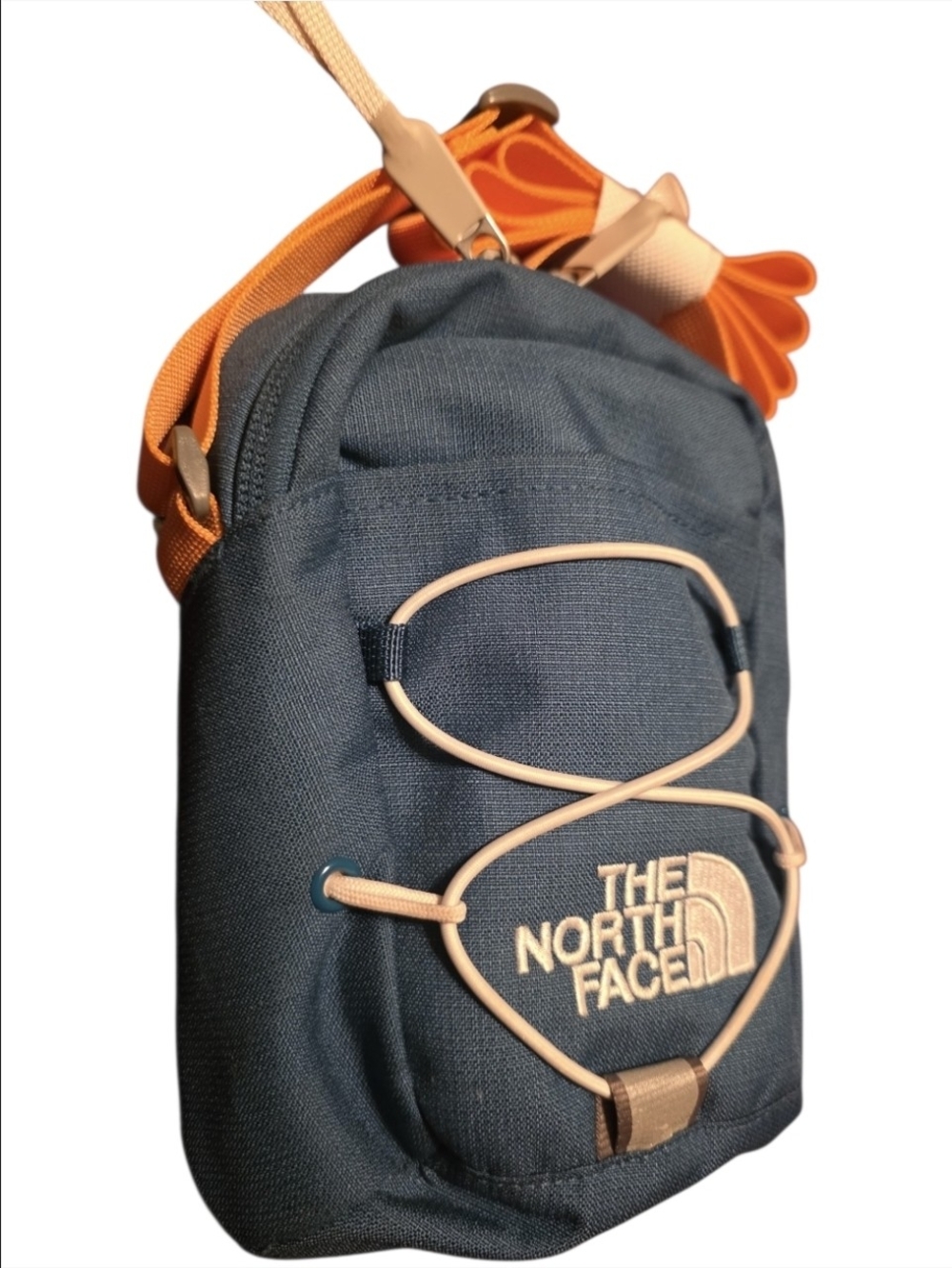 The North Face Compact Crossbody Bag - Bluish Teal w/ Peach UNISEX NwoT 2L.-3L.